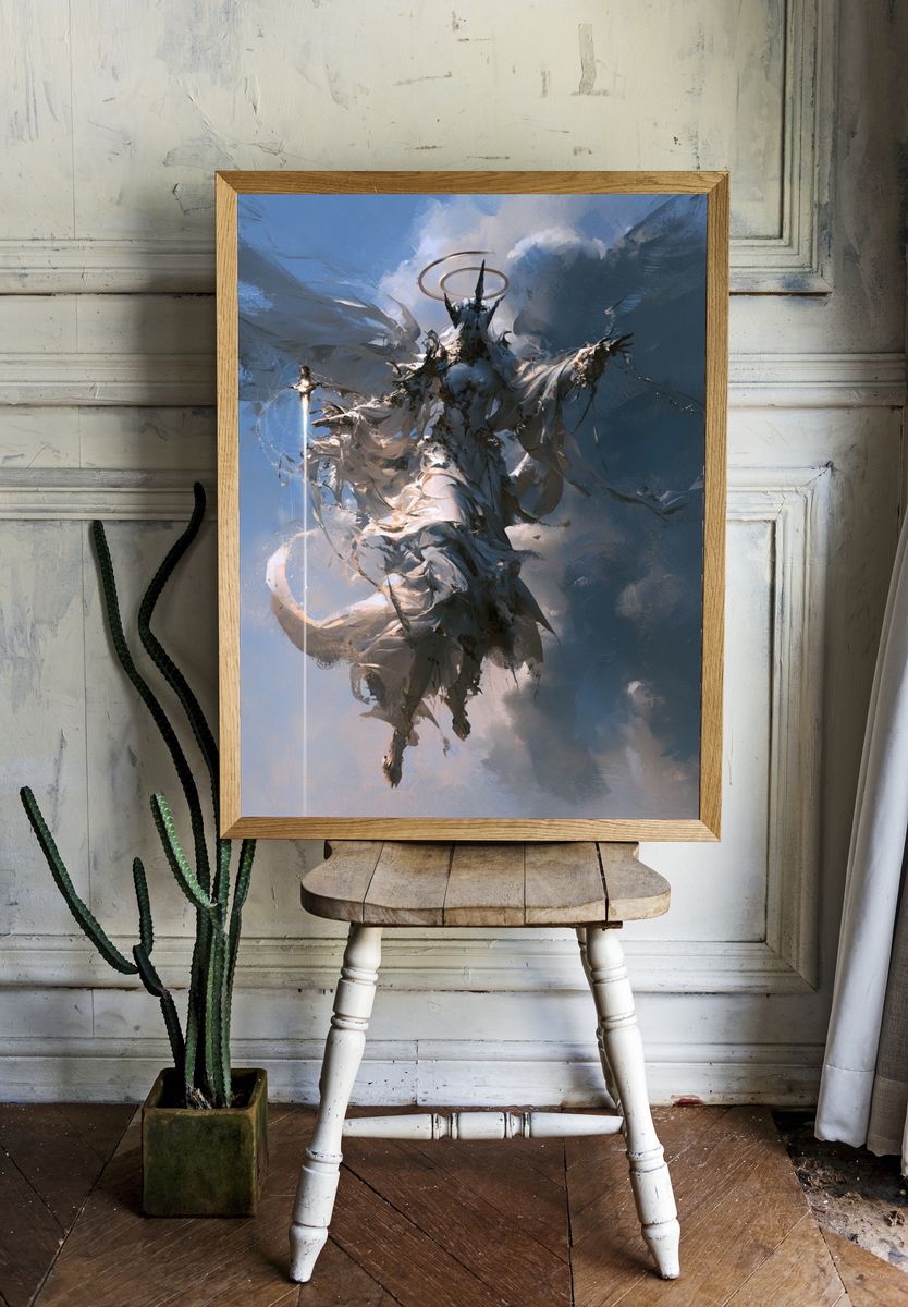 Celestial Guardian Fantasy Print. — room view 1