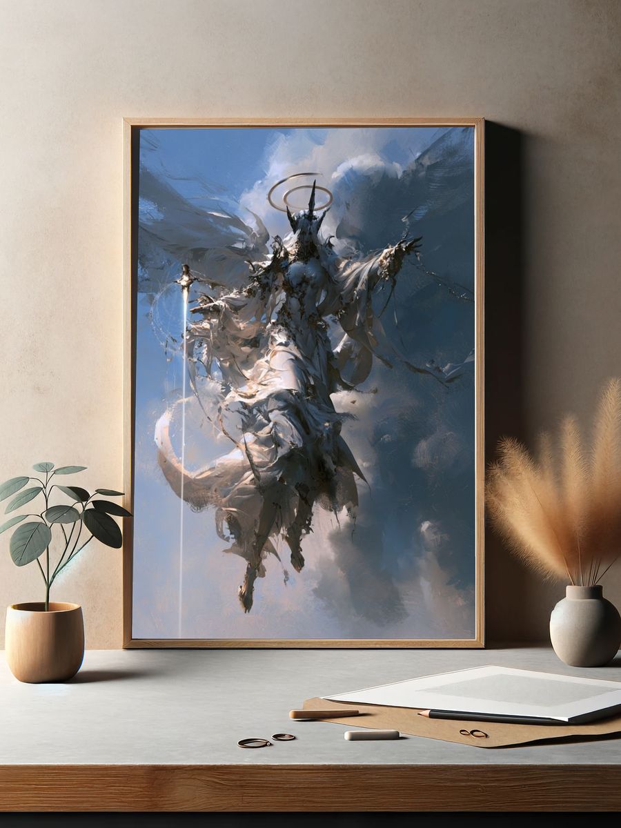Celestial Guardian Fantasy Print. — room view 2
