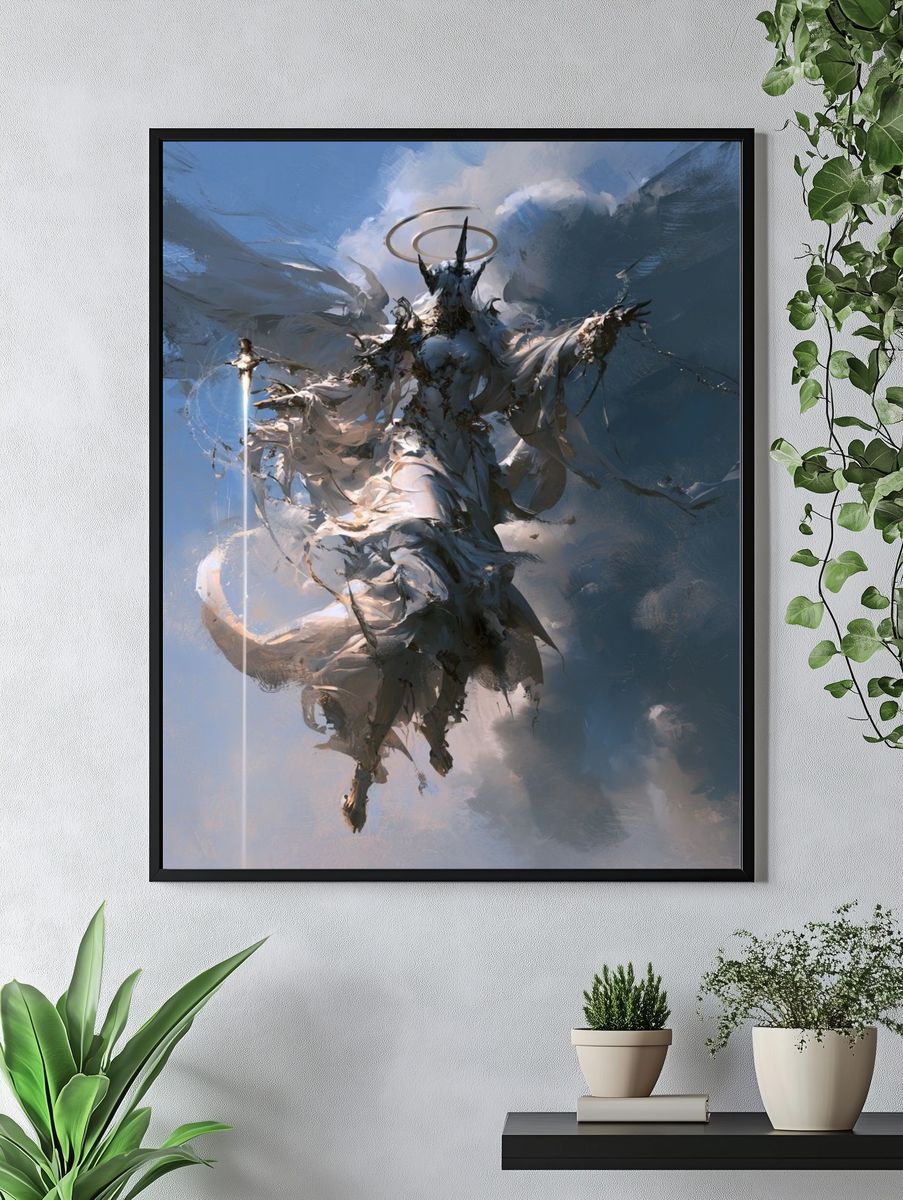 Celestial Guardian Fantasy Print. — room view 4
