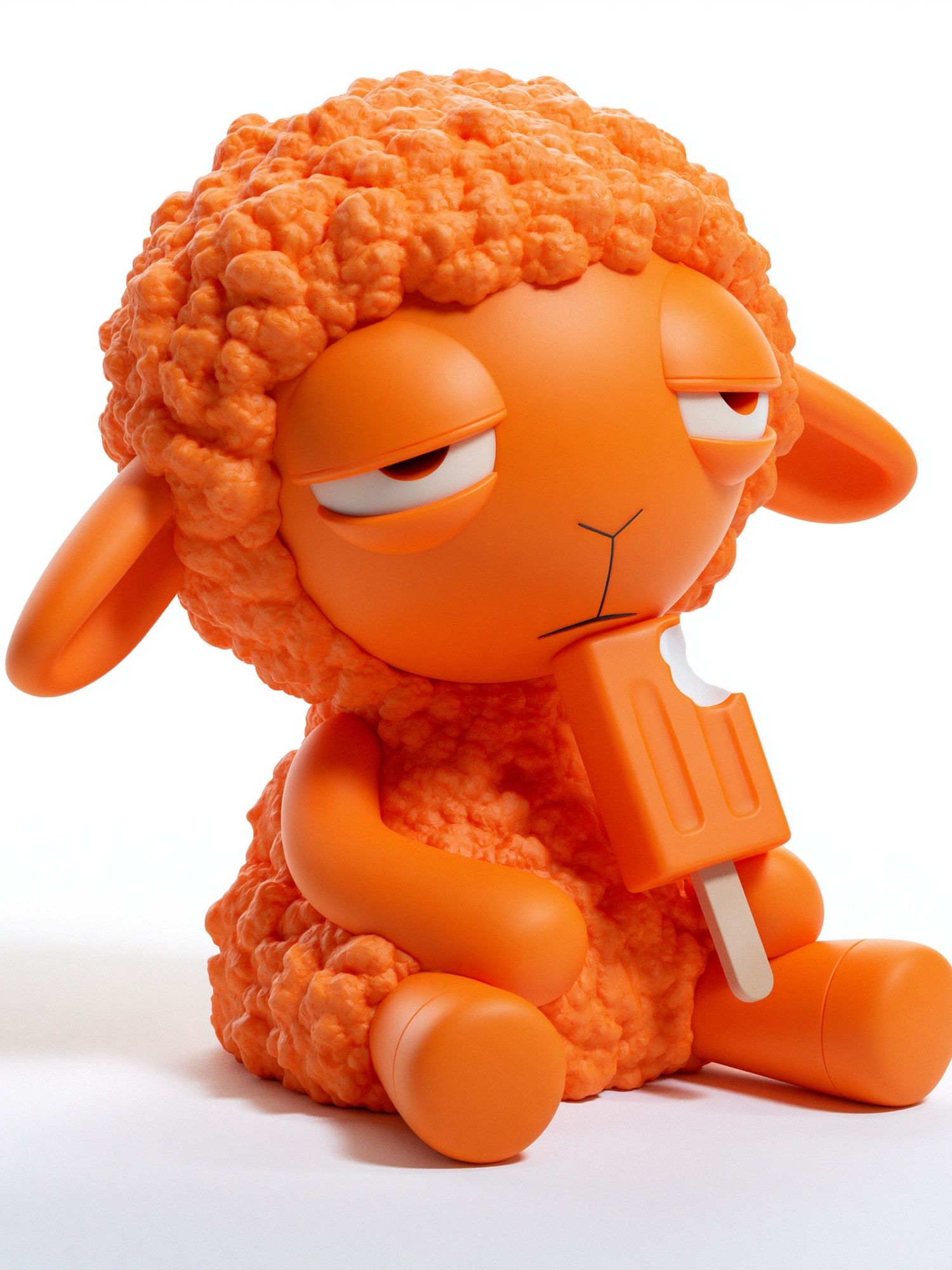 Orange Sheep Character Illustration Poster. poster — illustration art