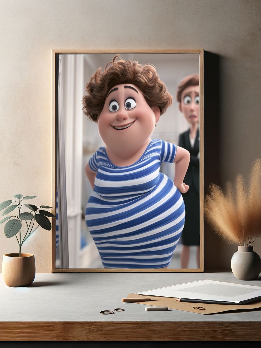 Animated Fashion Fitting Room Poster. — room view 2