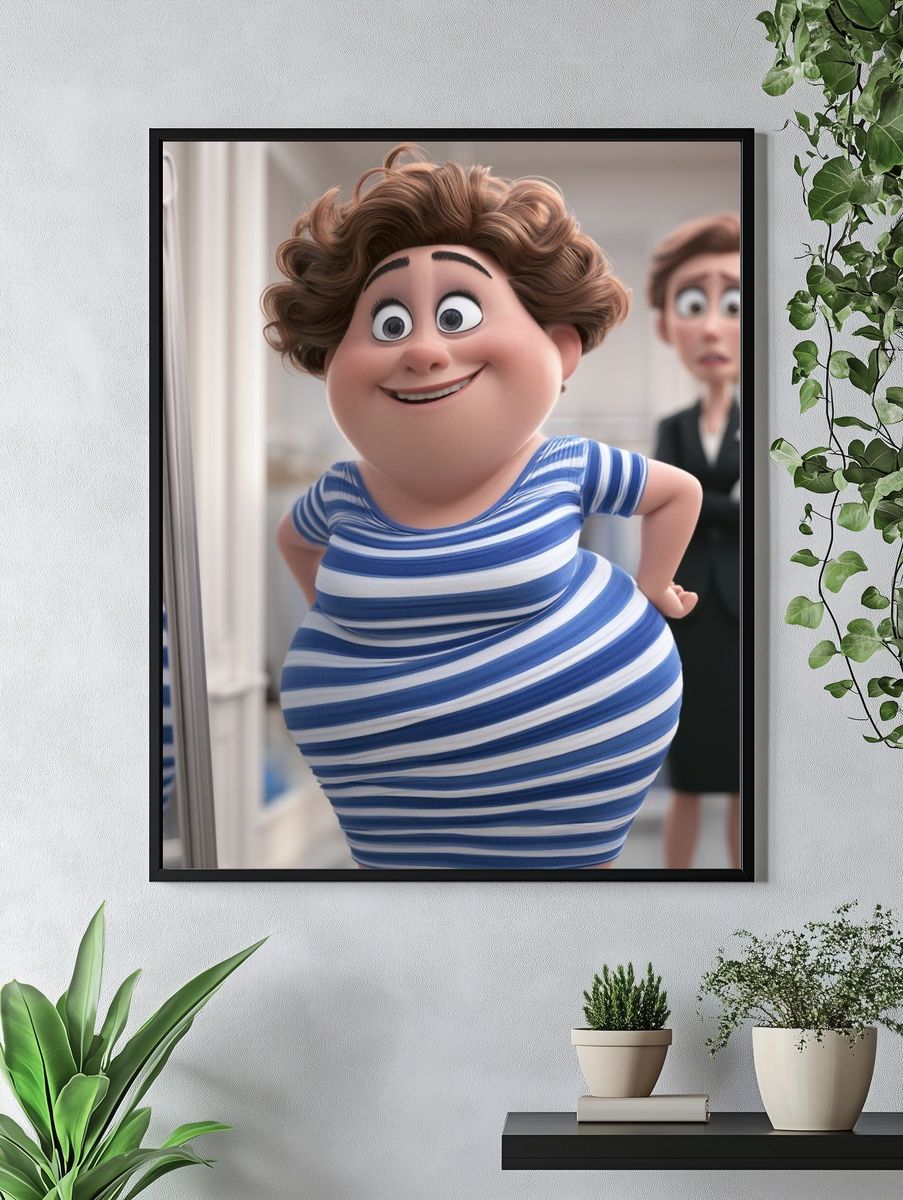 Animated Fashion Fitting Room Poster. — room view 4