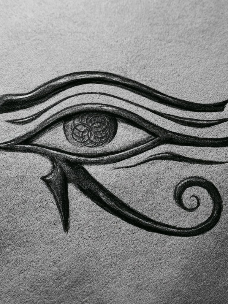 Eye of Horus Ink Poster. poster — illustration art