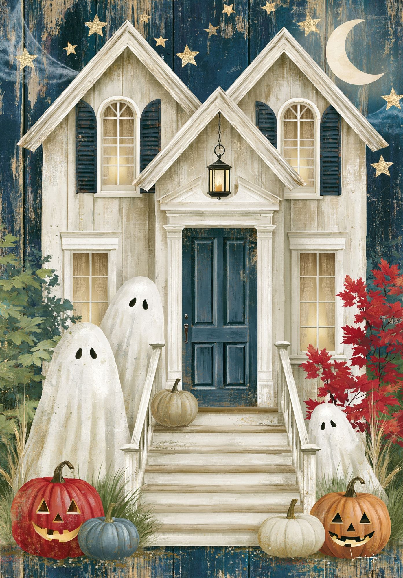Haunted House Halloween Poster. poster detail