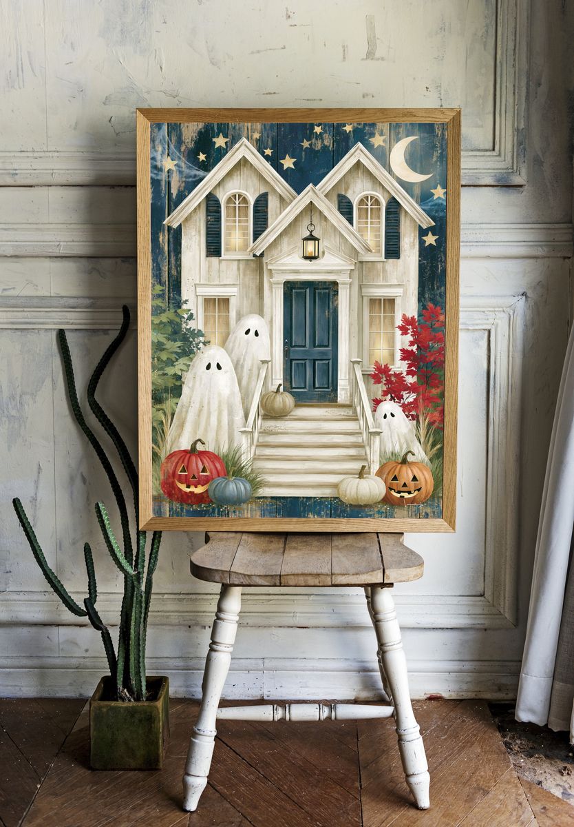 Haunted House Halloween Poster. room preview