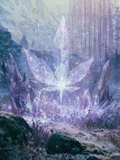 Crystal Forest Fantasy Print. poster