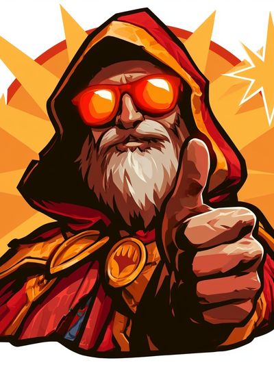 Wizard Hero Digital Art Poster. poster