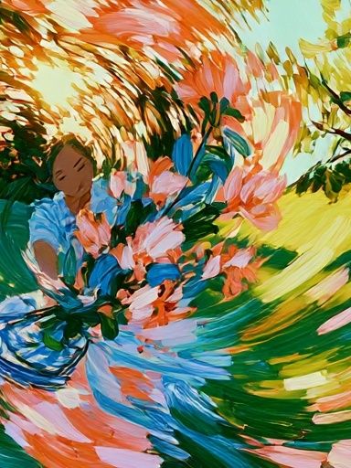 Floral Dance Illustration Poster. poster — illustration art
