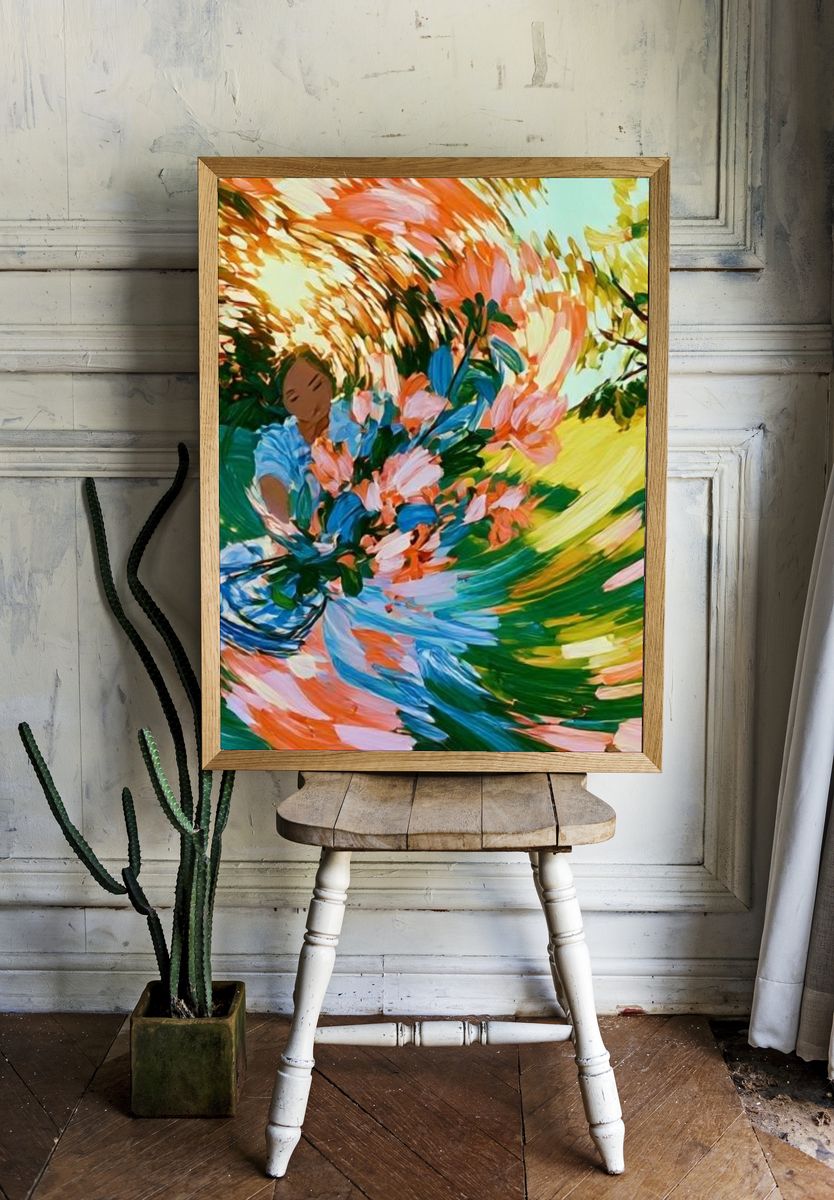 Floral Dance Illustration Poster. room preview
