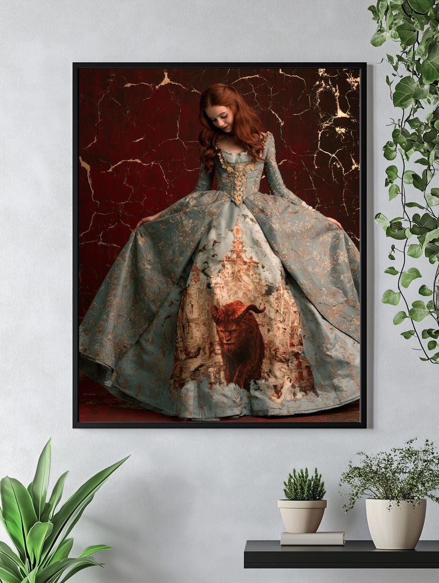 Gothic Fantasy Gown Poster. — room view 4