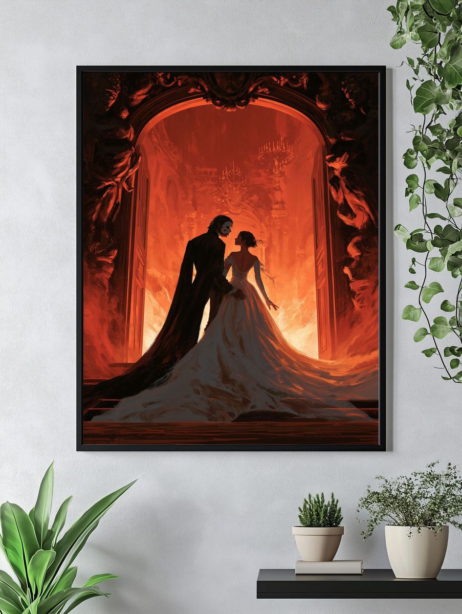 Butterfly Fairy Illustration Poster. — room view 4