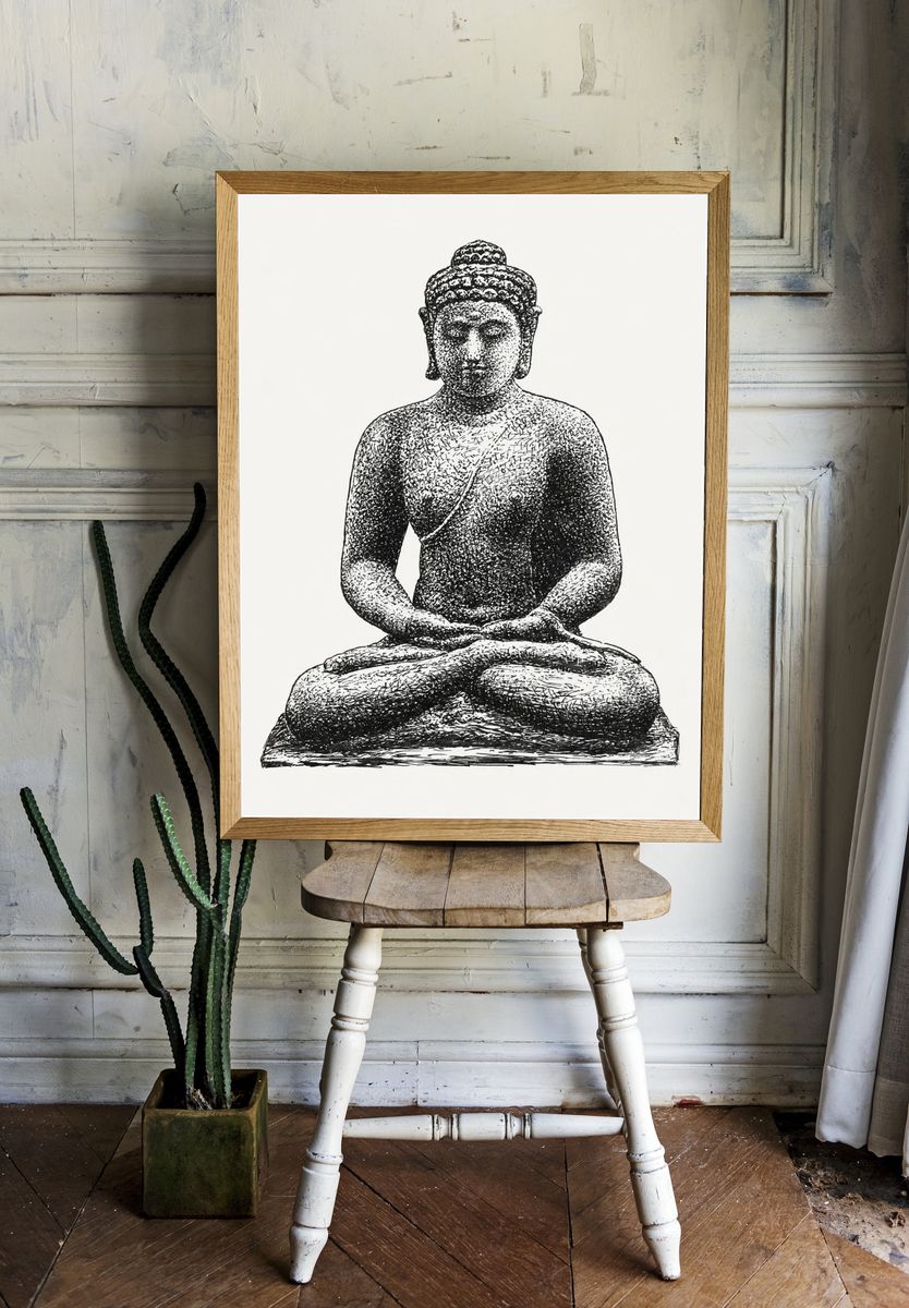 Buddha Borobudur (ca. 1891–1941) drawing. room preview