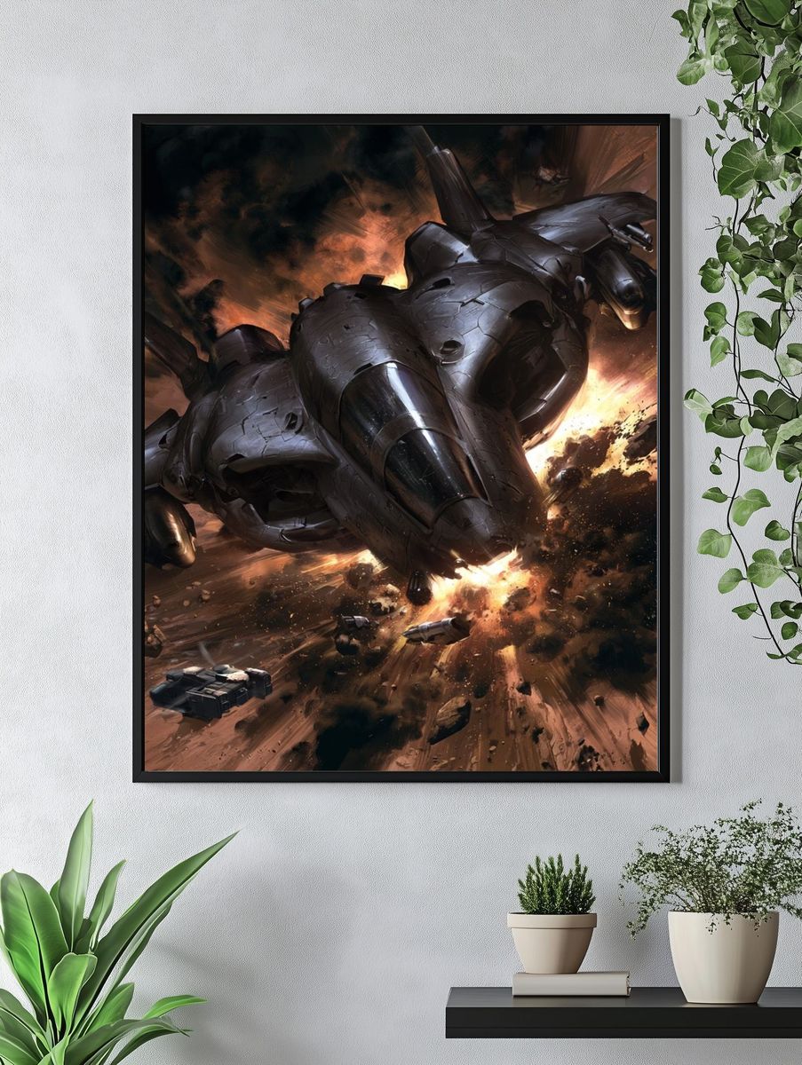 Pastel Halloween Decor Illustration Poster. — room view 4