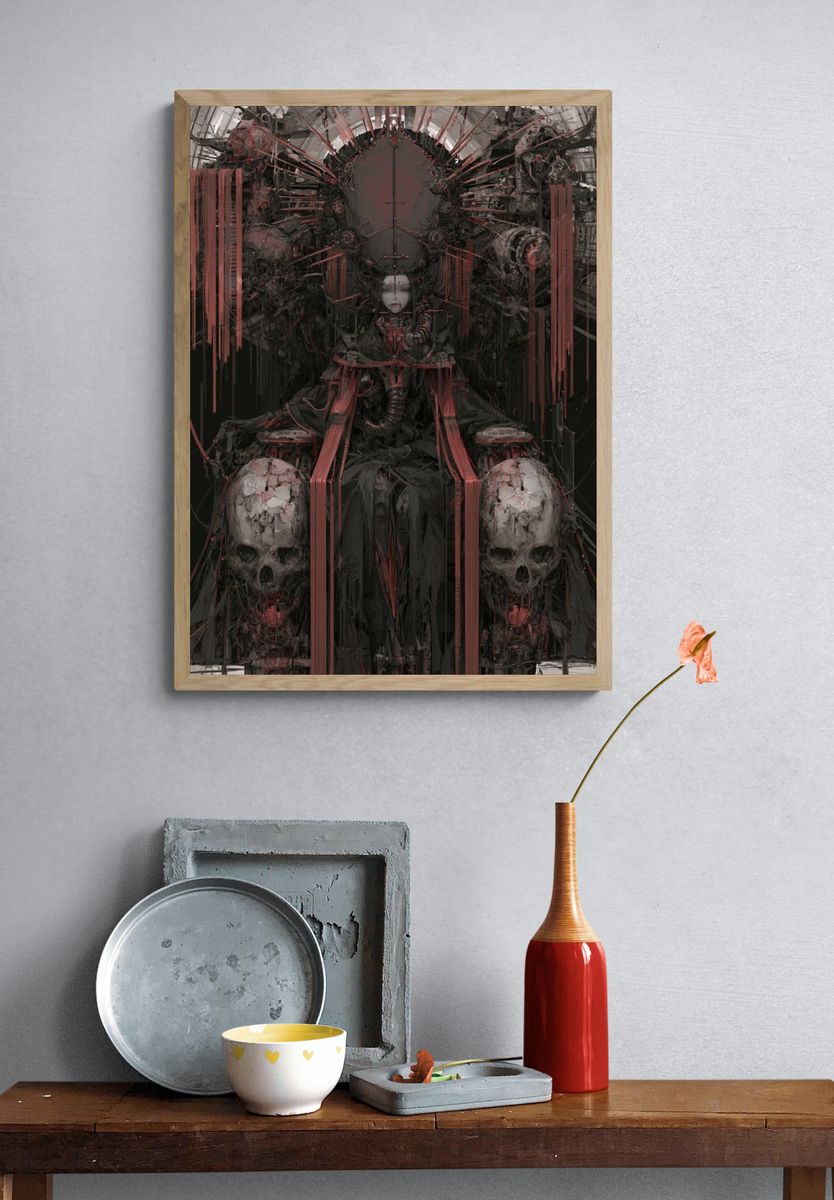 Dark Throne Surrealism Print. — room view 3
