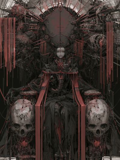 Dark Throne Surrealism Print.
