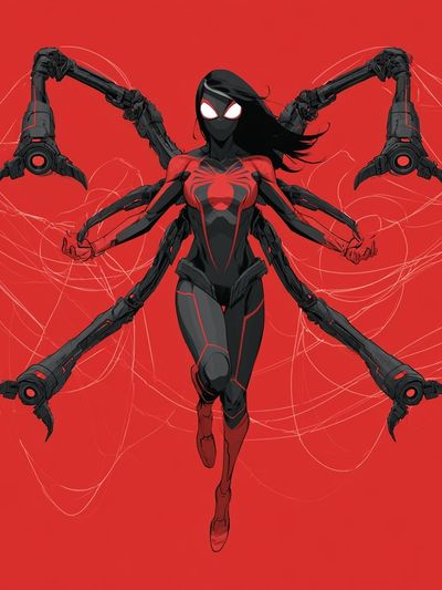 Spider-Gwen Digital Art Poster. poster print