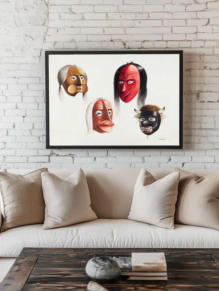 Masks (ca. 1938) Louis Plogsted. room preview