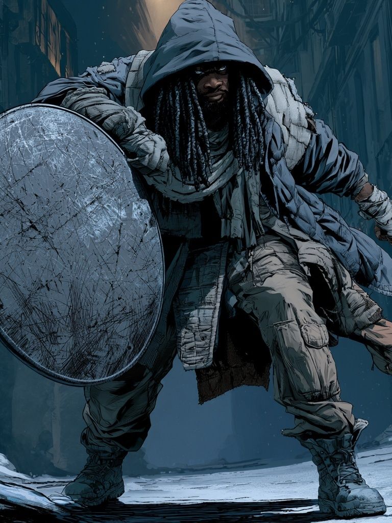 Armored Warrior Digital Art Poster. poster detail