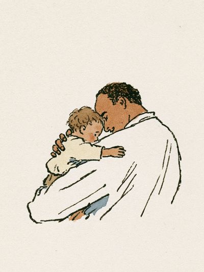 Tender Embrace Illustration Poster. poster