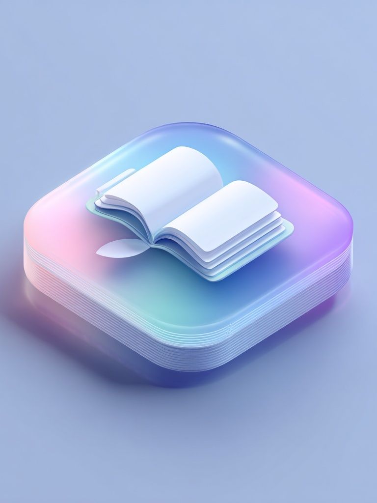 Open Book Pastel Illustration Poster. poster — illustration art