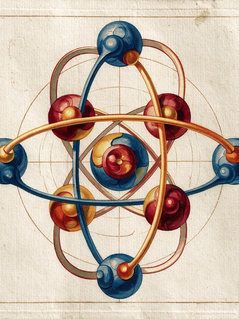 Atomic Orbital Abstract Poster. poster detail