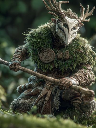 Forest Guardian Fantasy Print. poster