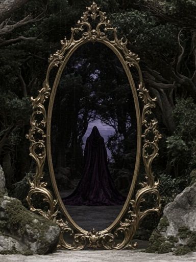Enchanted Mirror Forest Print. poster detail