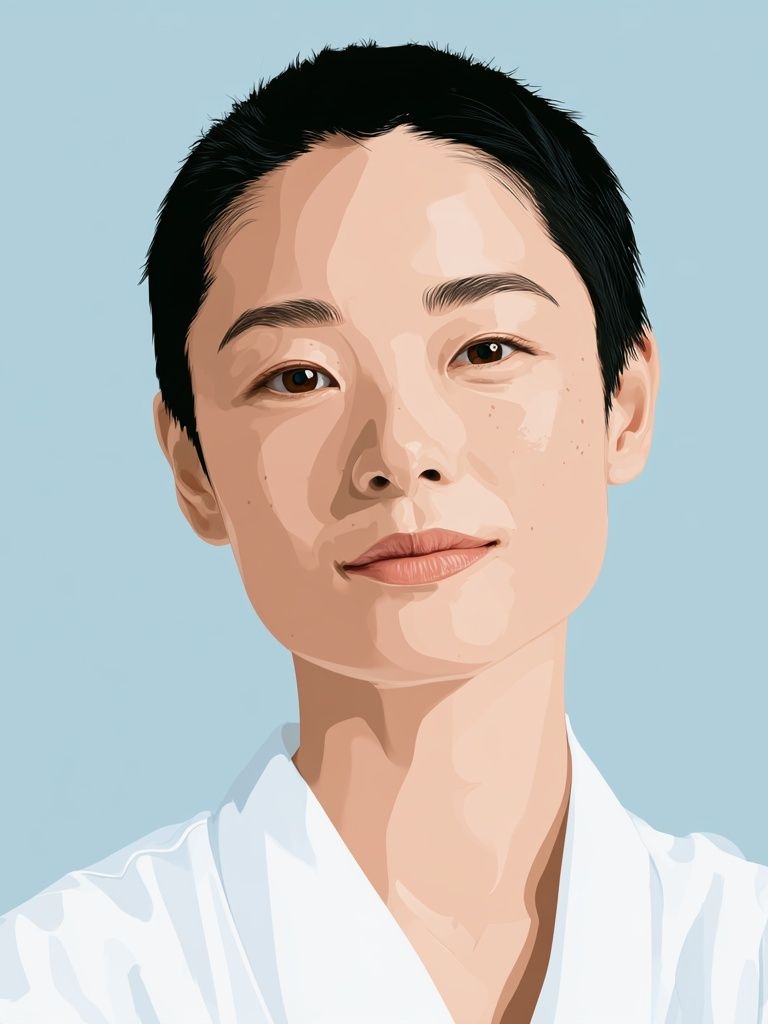 Minimalist Portrait Illustration Poster. poster detail