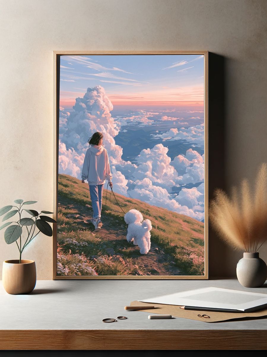 Desert Crash Pod Sci-Fi Poster. — room view 2