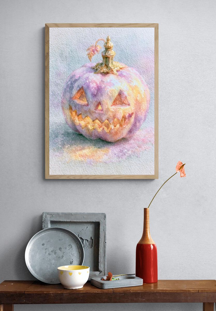 Playful Monster Illustration Poster. — room view 3
