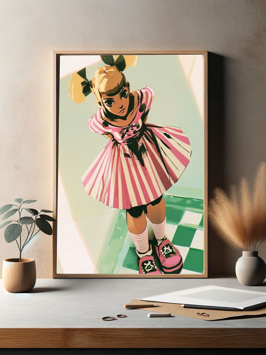 Alice in Wonderland Illustration Poster. — room view 2