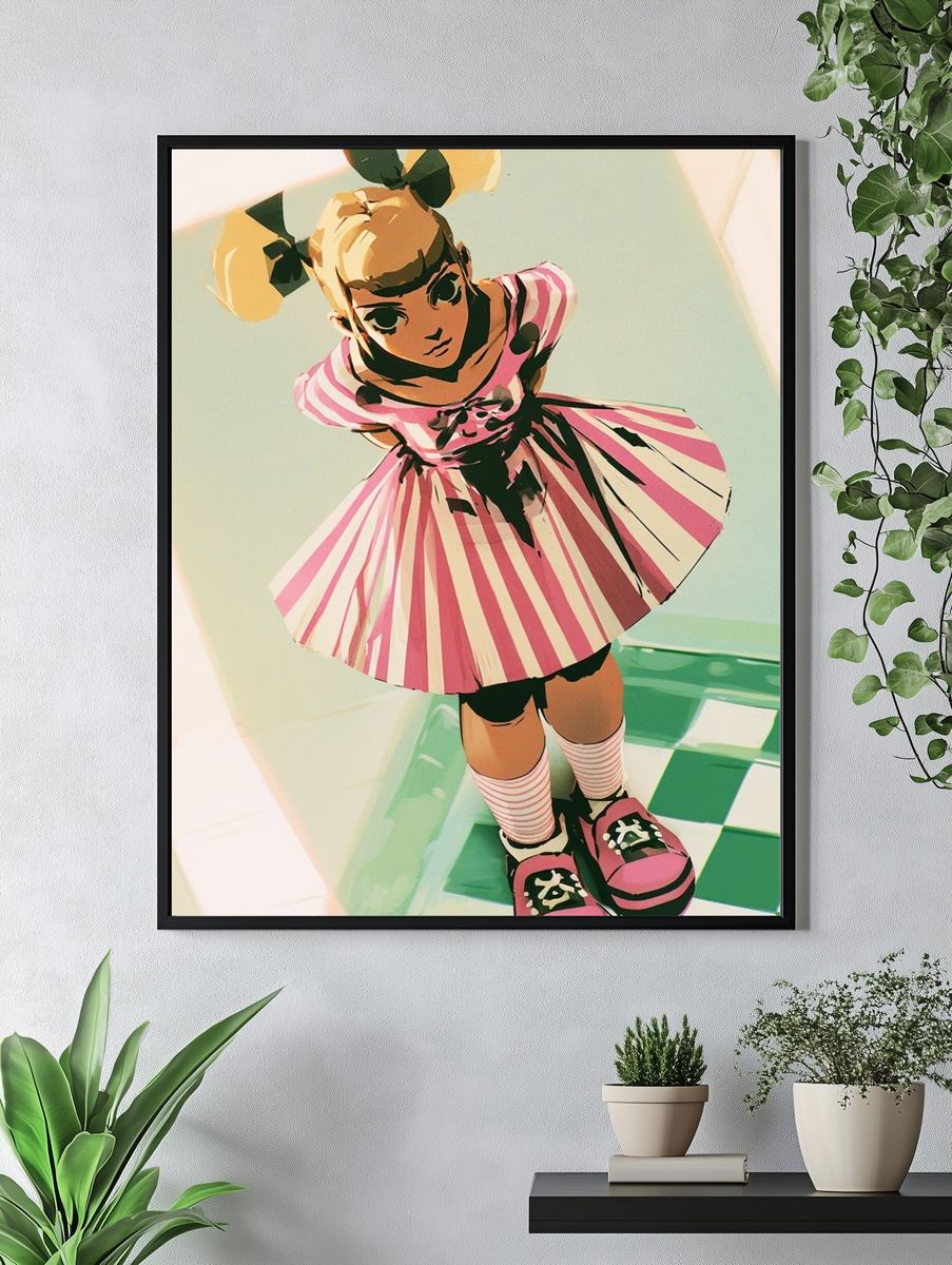 Alice in Wonderland Illustration Poster. — room view 4