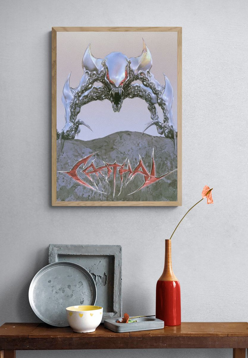 Crystall Demonic Creature Poster. — room view 3