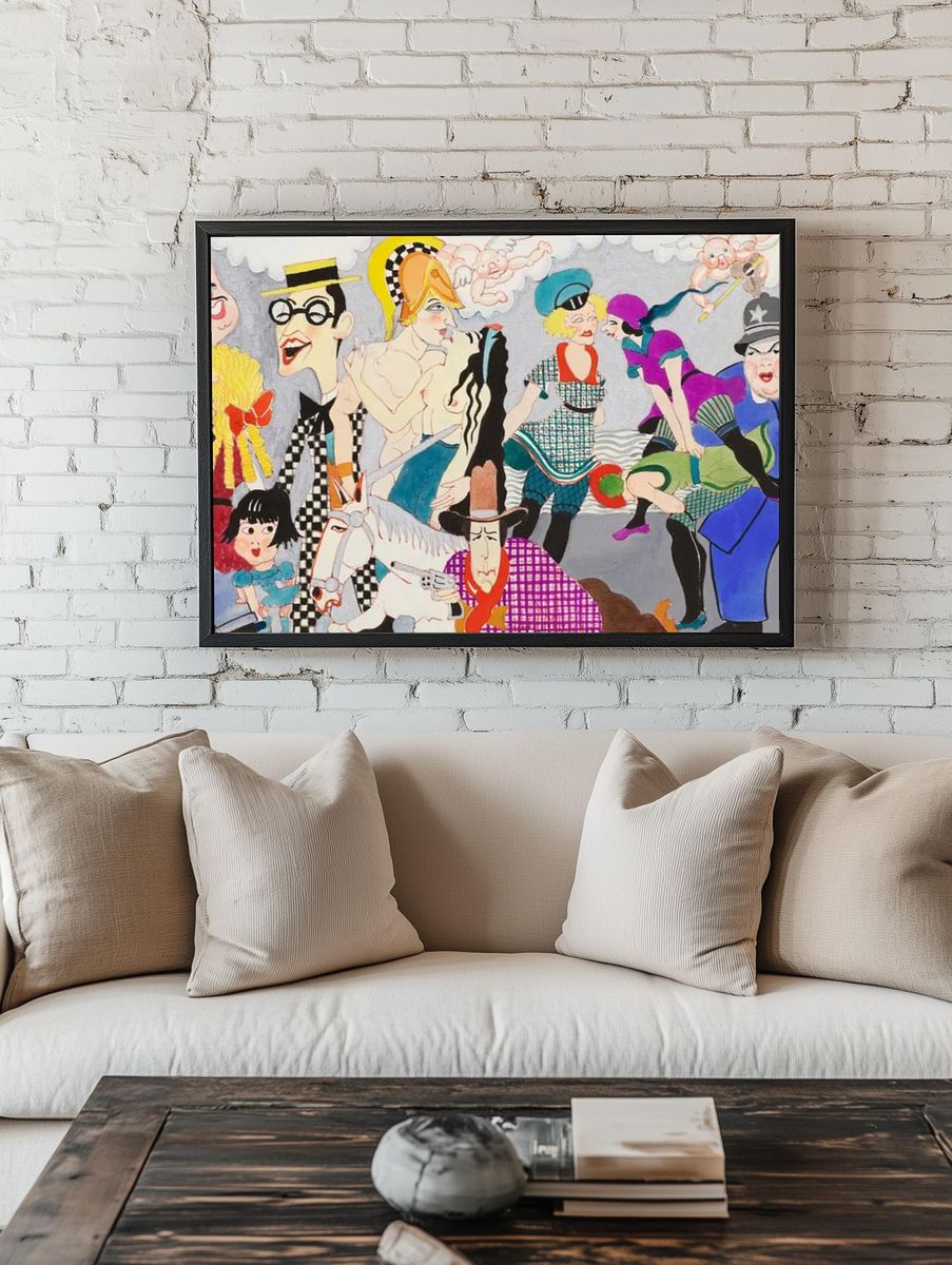 Wilshire Bowl Restaurant mural designs room preview