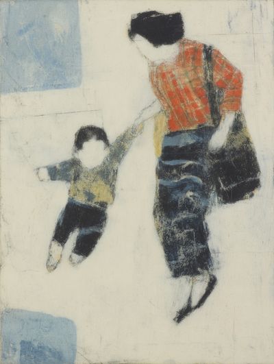 Mother and Child Illustration Poster. poster