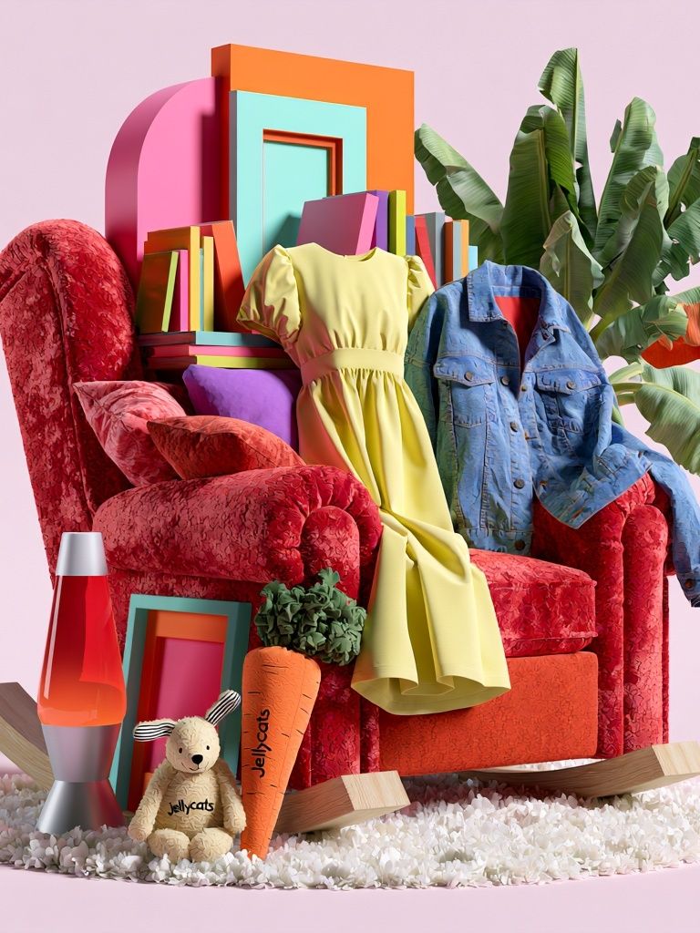 Colorful Fashion Still Life Poster. poster — illustration art