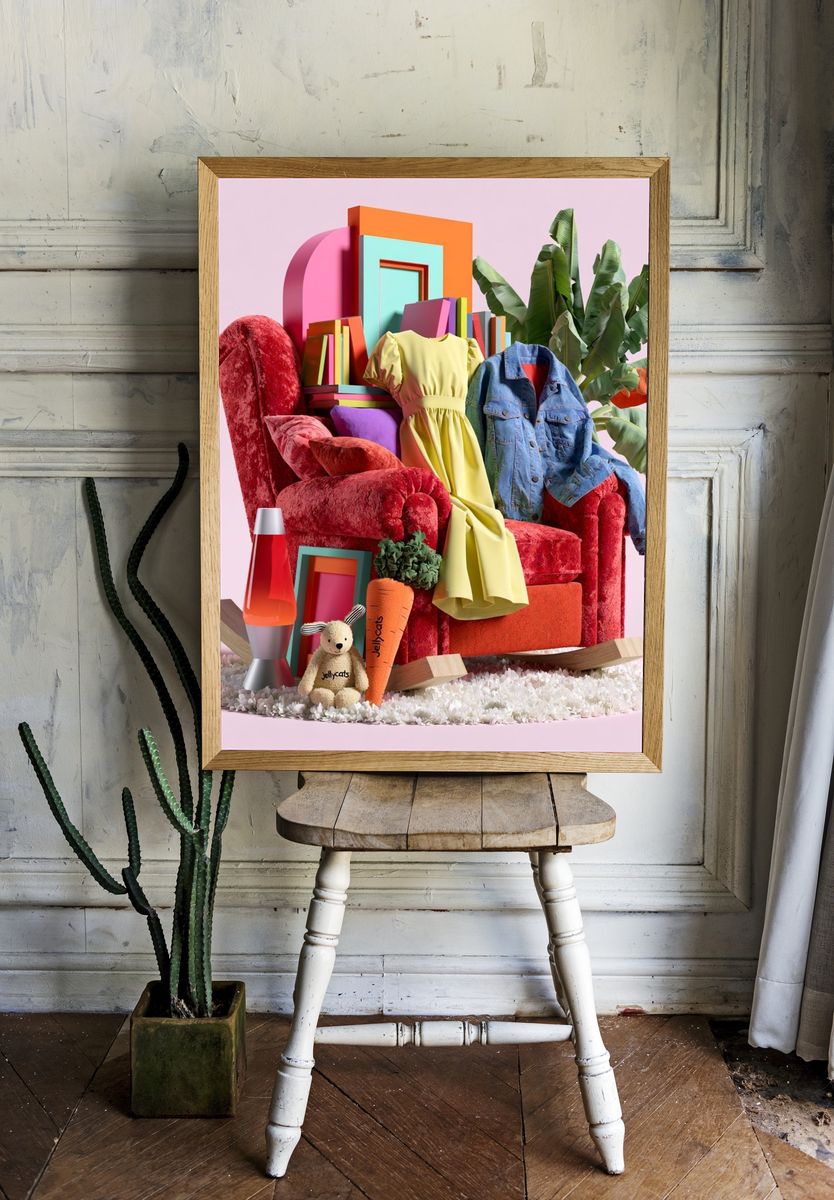 Colorful Fashion Still Life Poster. room preview