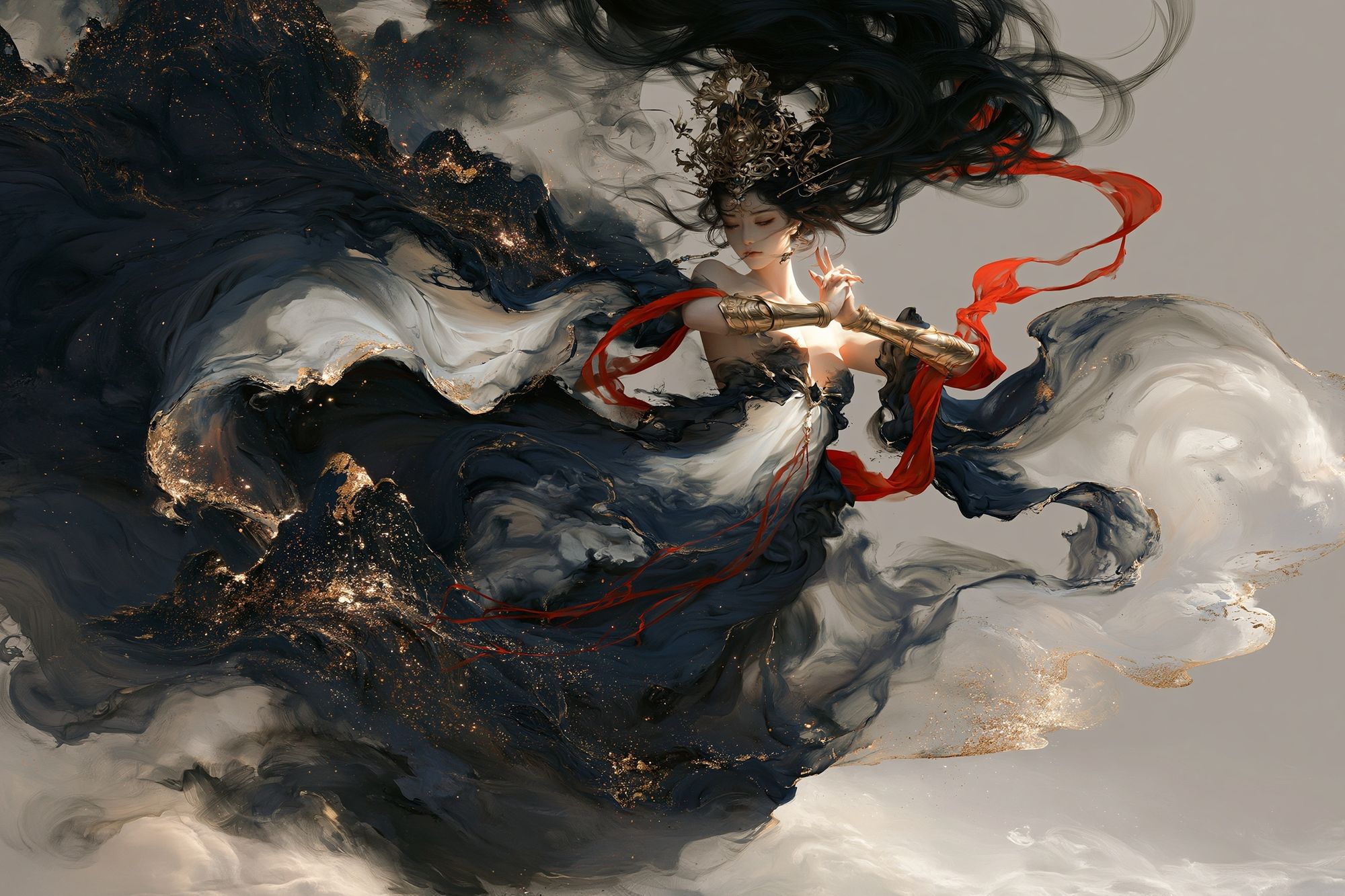 Celestial Dancer Digital Art Poster. poster detail