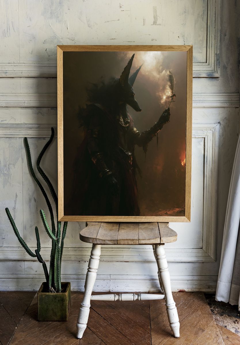 Anubis Shadow Ritual Poster. room preview