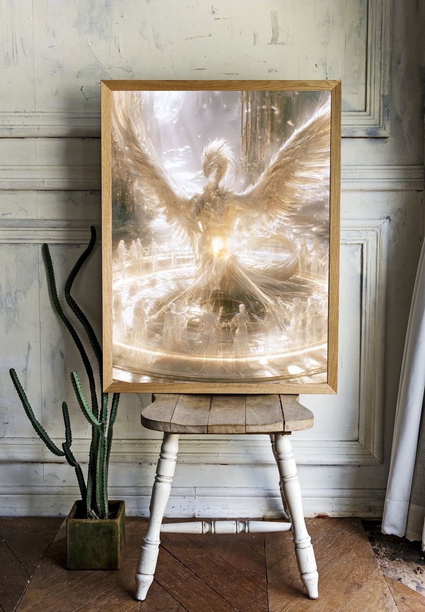 Celestial Dragon Ascension Print. — room view 1