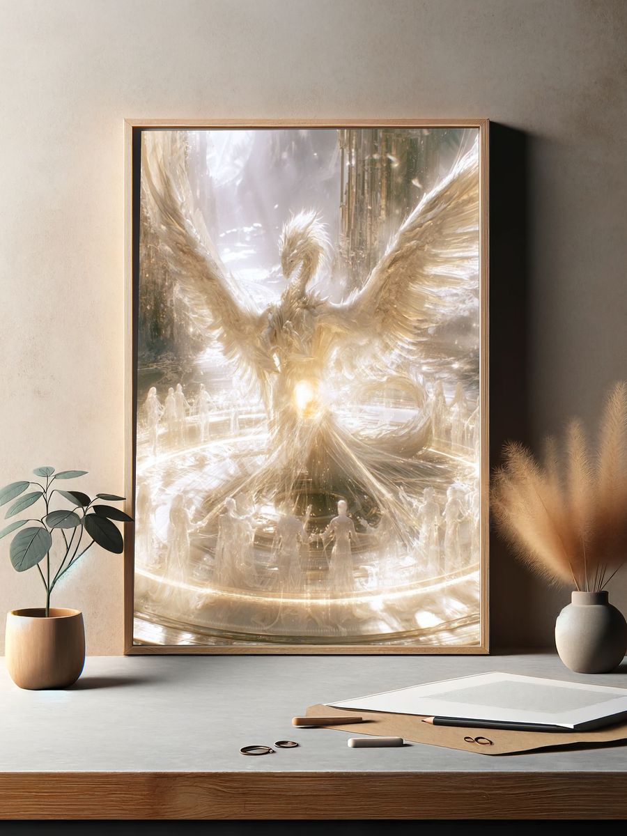 Celestial Dragon Ascension Print. — room view 2
