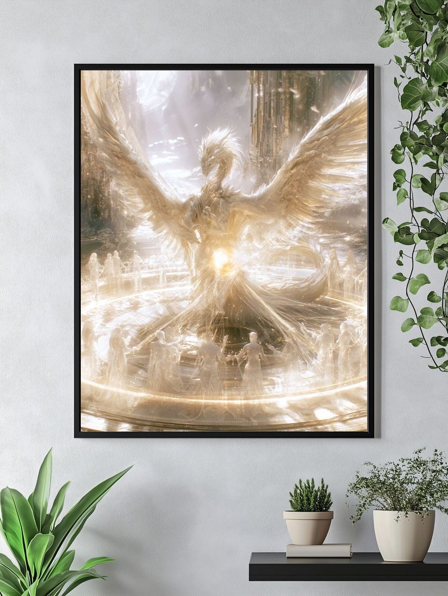 Celestial Dragon Ascension Print. — room view 4