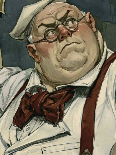 Chef Portrait Illustration Poster. poster