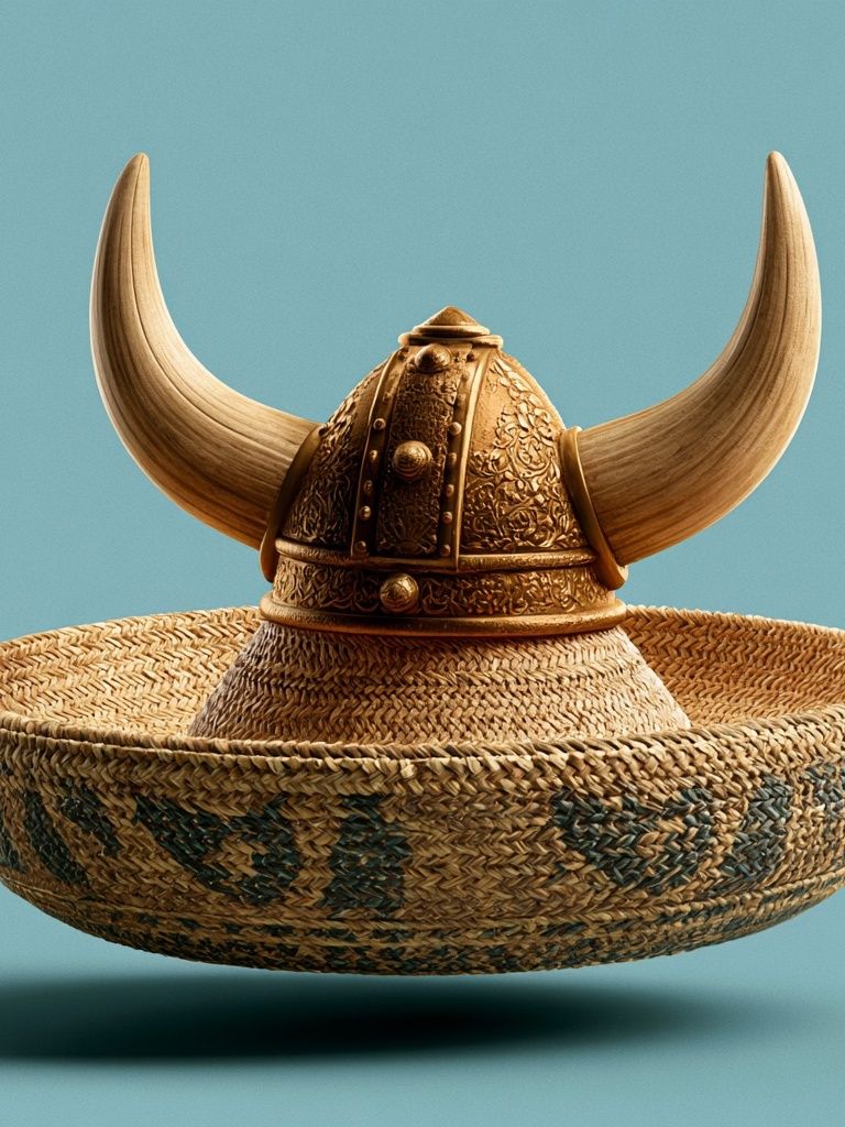 Viking Helmet Still Life Poster. poster — illustration art