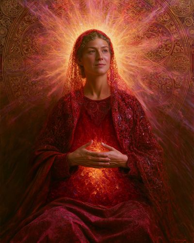 Mystic Woman Portrait Print. poster