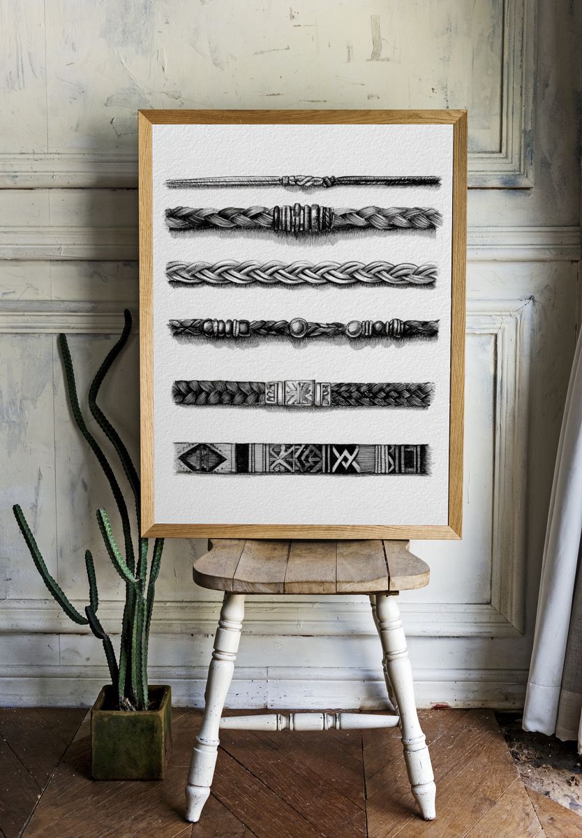 Braided Bracelet Studies Print. room preview
