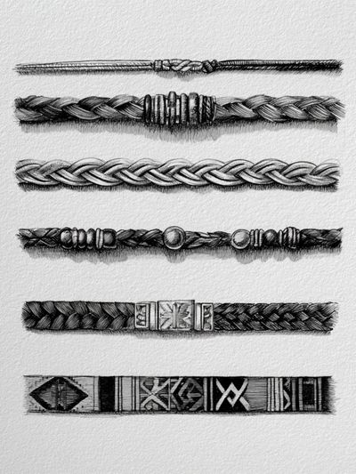 Braided Bracelet Studies Print. poster