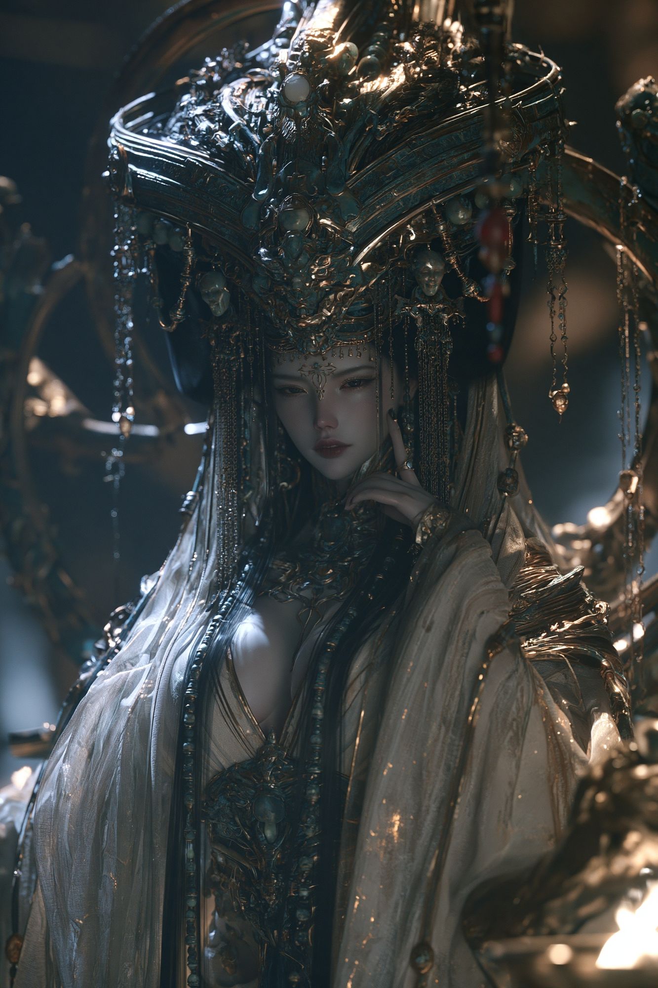 Ornate Celestial Empress Print. poster detail