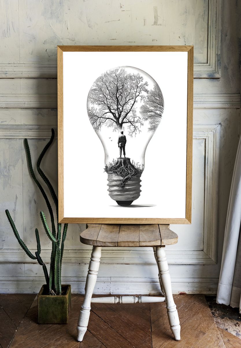 Tree of Life — Illustration Print. — room view 1