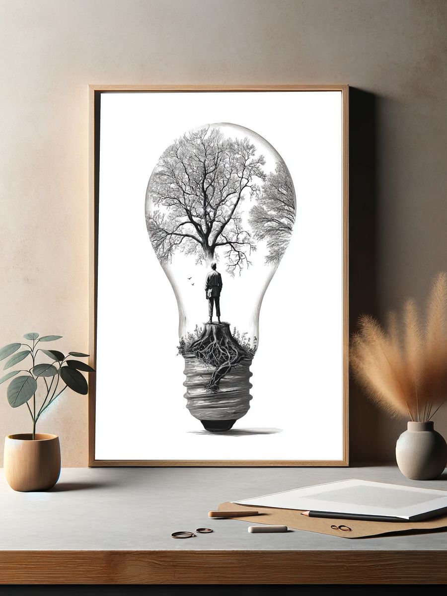 Tree of Life — Illustration Print. — room view 2